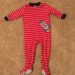 Carters flame resistant spaceship footie pajamas
